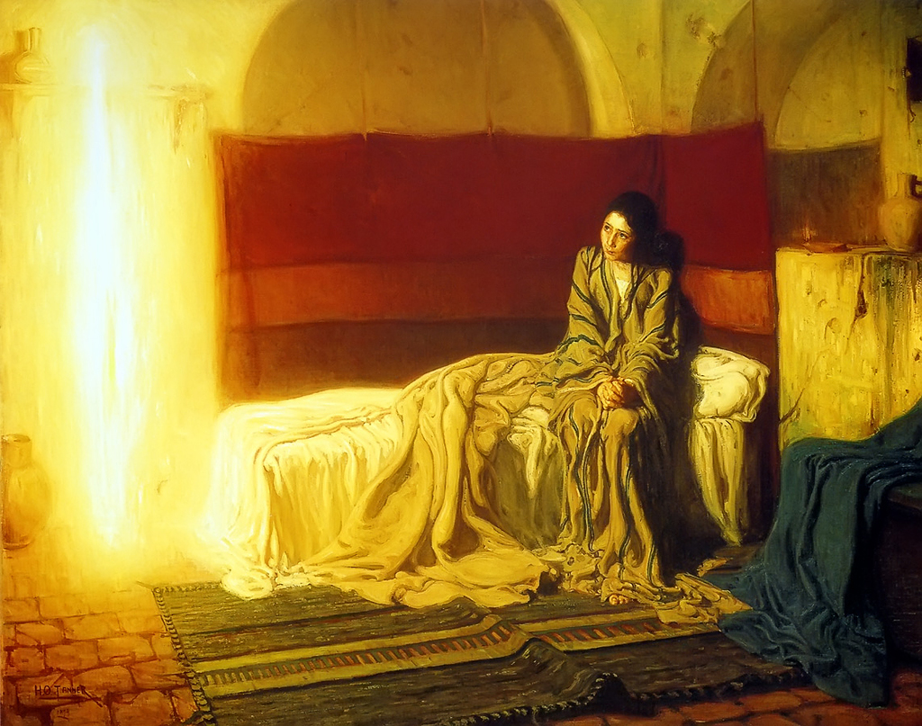 Henry Ossawa Tanner - The Annunciation" by Henry Ossawa Tanner - http://freechristimages.org/biblestories/annunciation.htm. Licensed under Public Domain via Wikimedia Commons - http://commons.wikimedia.org/wiki/File:Henry_Ossawa_Tanner_-_The_Annunciation.jpg#/media/File:Henry_Ossawa_Tanner-The Annunciation